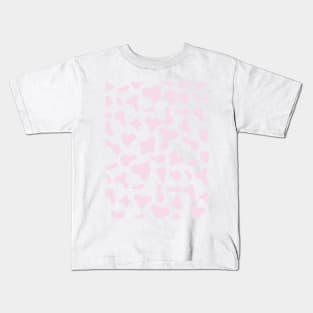 Pink Dairy Cow Print Pattern Kids T-Shirt